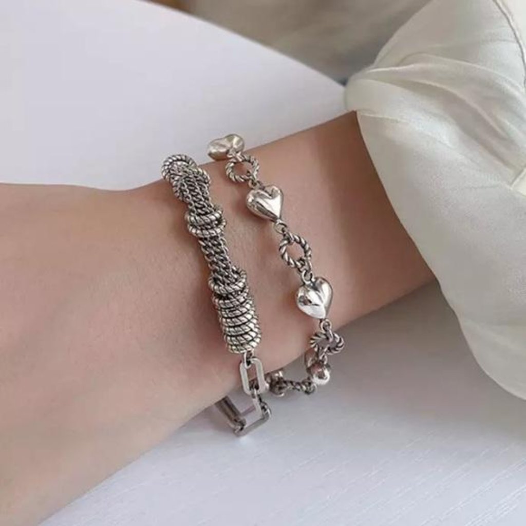 New Heart 925 Sterling Silver Bracelet